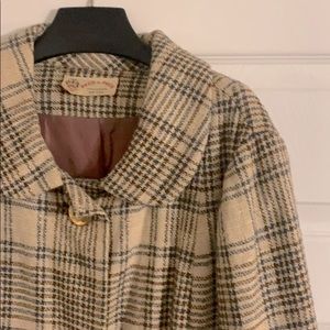 Vintage plaid coat